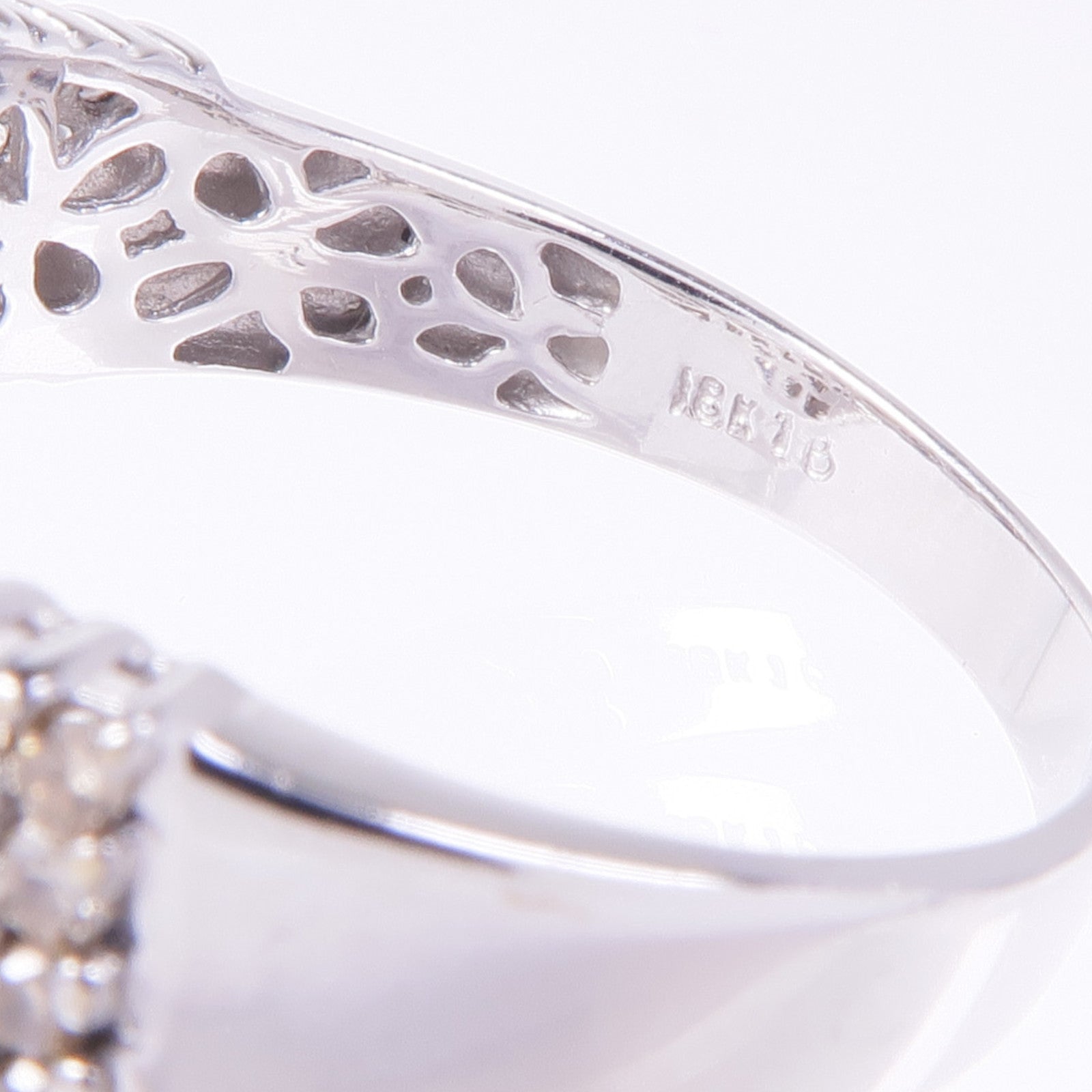 JEWELRY 【激減優惠】18K白金Diamond Ring鑽石戒指US#7.5