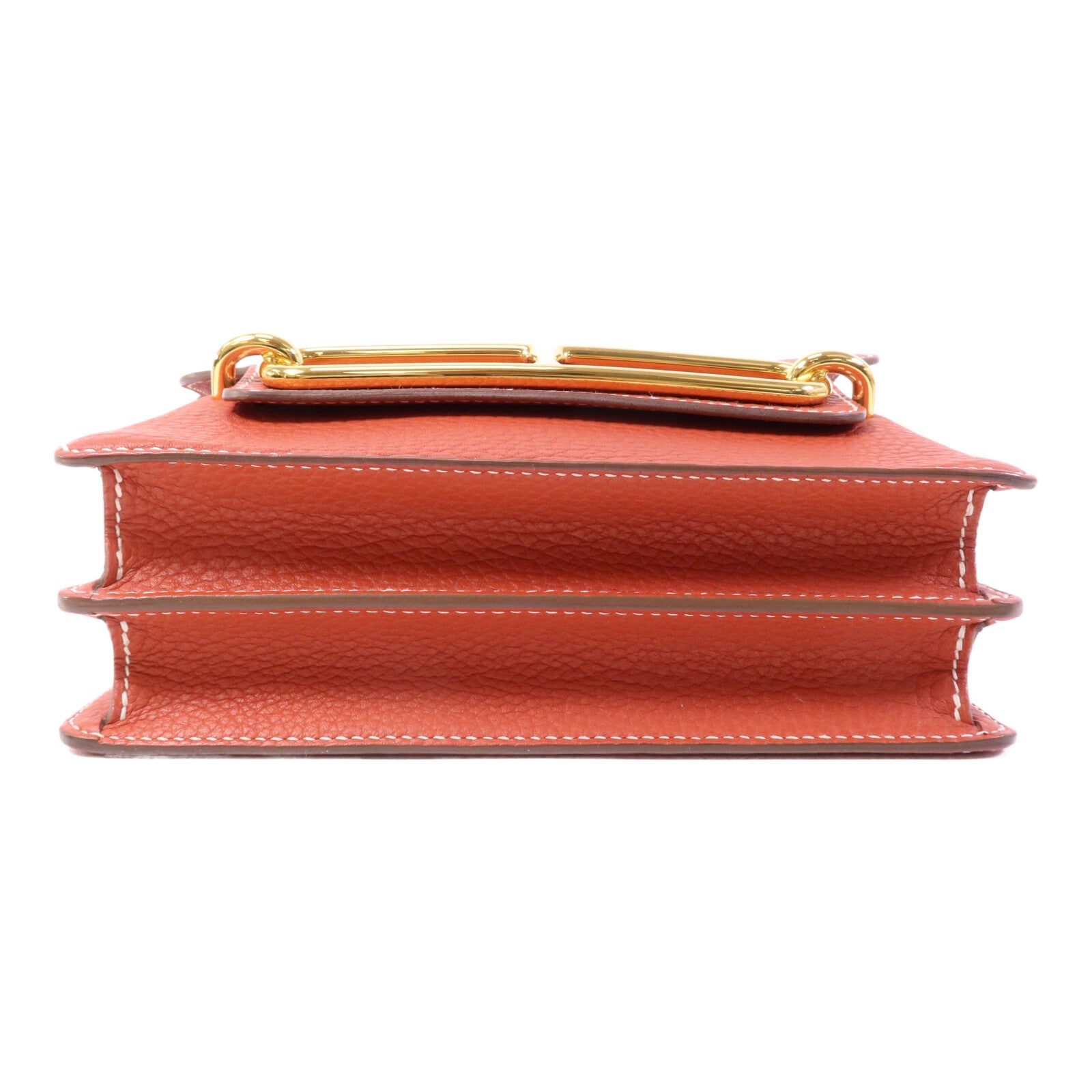 HERMES Clemence皮革 Roulis 23金扣肩背袋