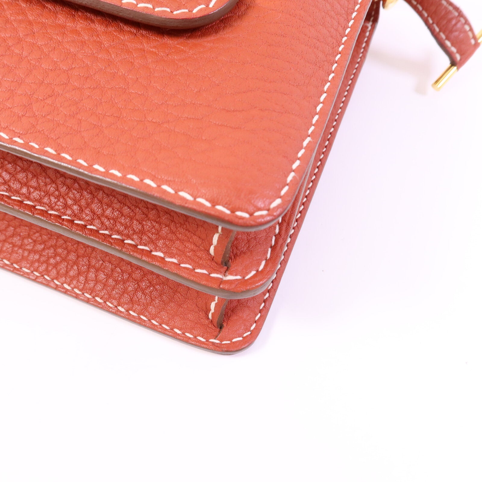 HERMES Clemence皮革 Roulis 23金扣肩背袋