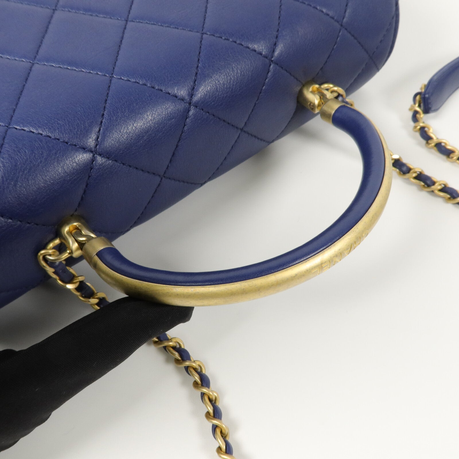 CHANEL 牛皮皮革Shoulder Bag鏈帶手挽肩背兩用袋
