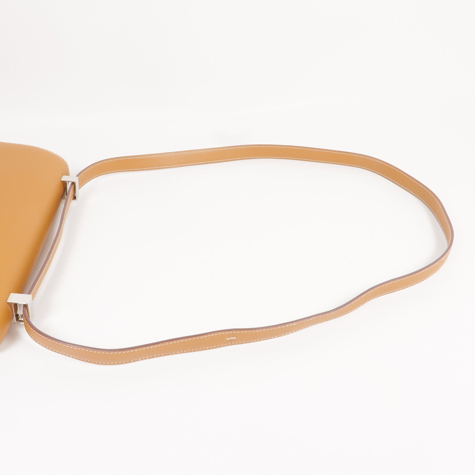 HERMES Epsom皮革Constance 24銀扣肩背袋Gold