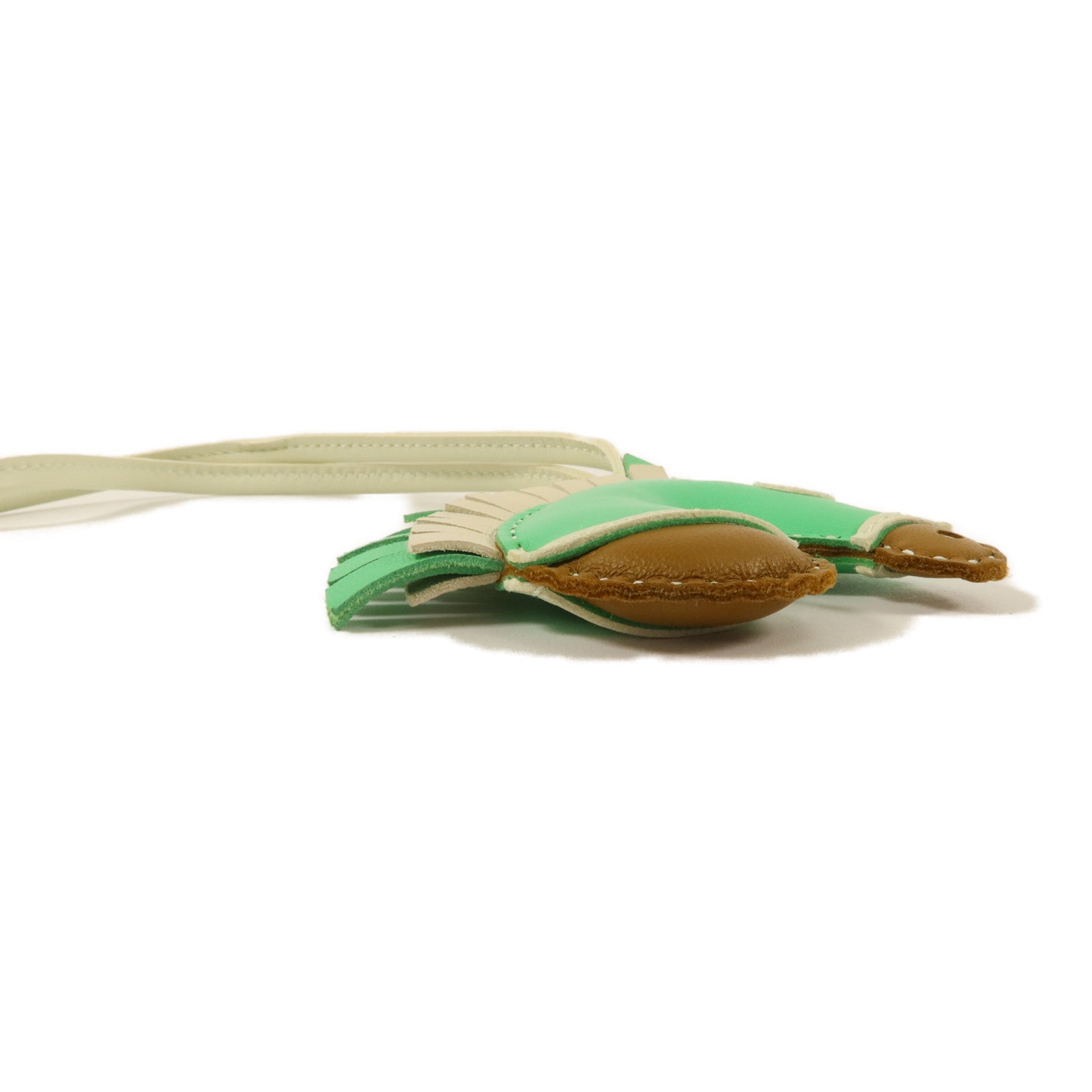 HERMES Milo皮革Geegee Camail掛飾Vert Comics/Vert Fizz/Chartreuse