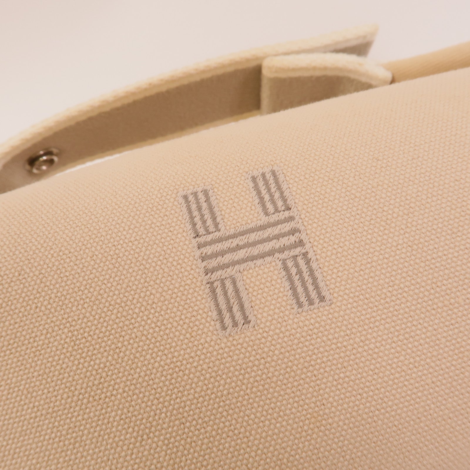 HERMES 帆布Bride A Brac PM手挽袋Naturel