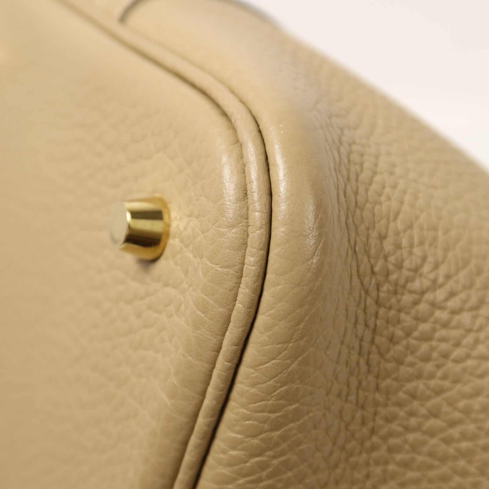HERMES Clemence皮革Picotin MM金扣手挽袋Trench