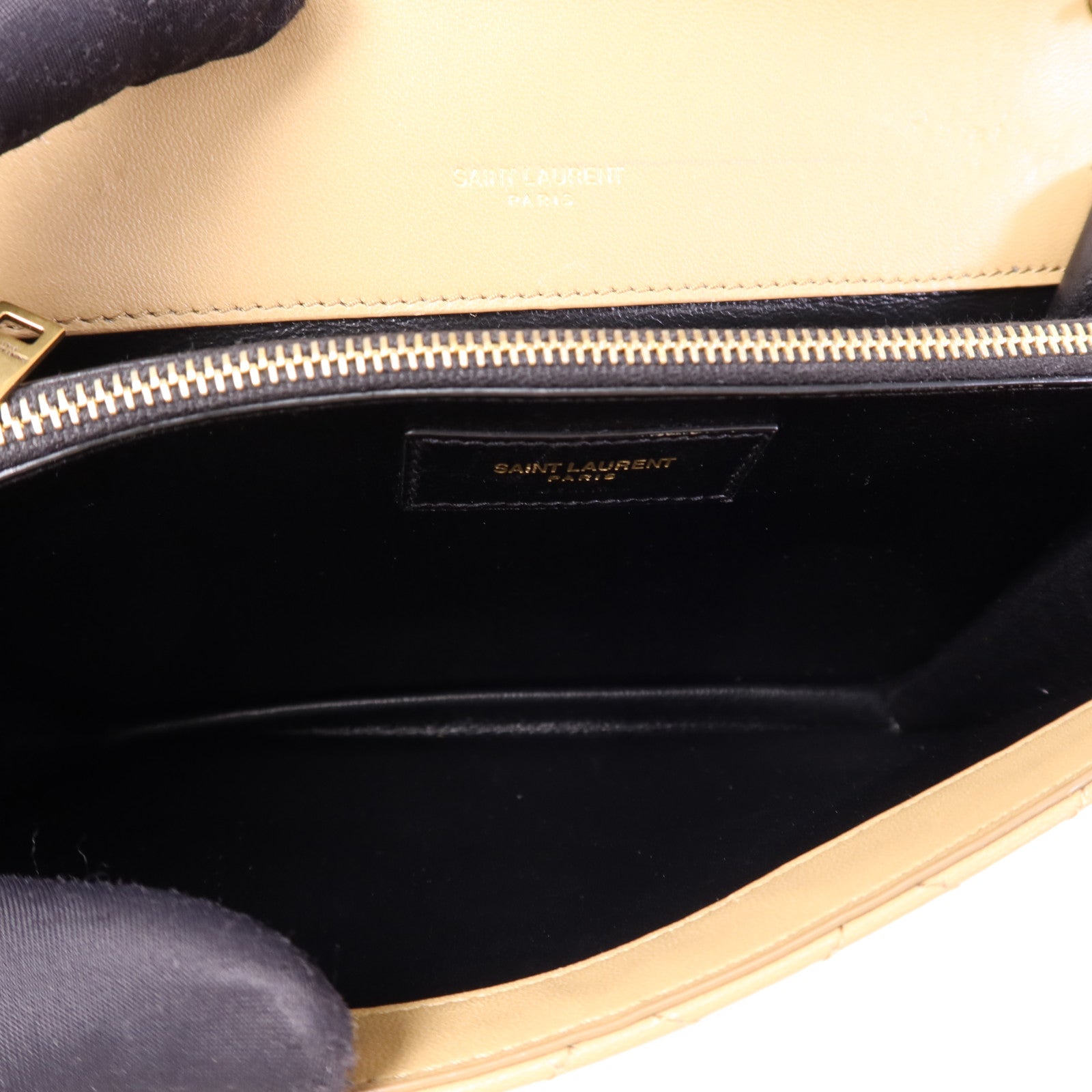 SAINT LAURENT 羊皮皮革Shoulder Bag金扣肩背袋