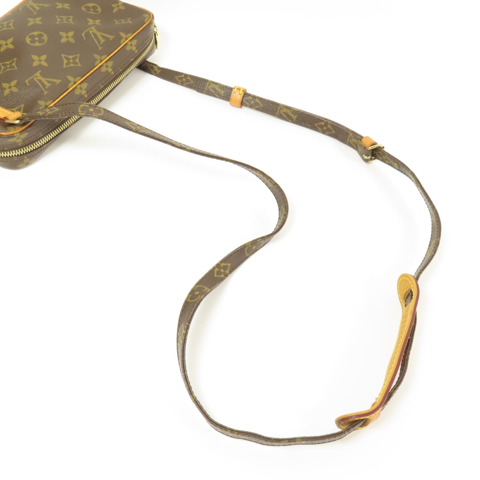 LOUIS VUITTON Monogram Marly Bandouliere金扣肩背袋棕色