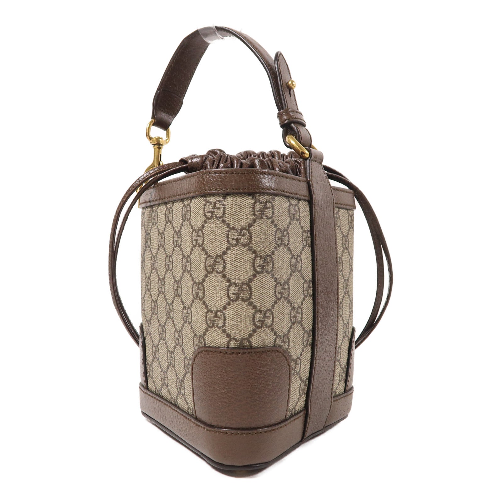 GUCCI 【激減優惠】塗層帆布Ophidia Bucket Bag金扣手挽肩背兩用袋