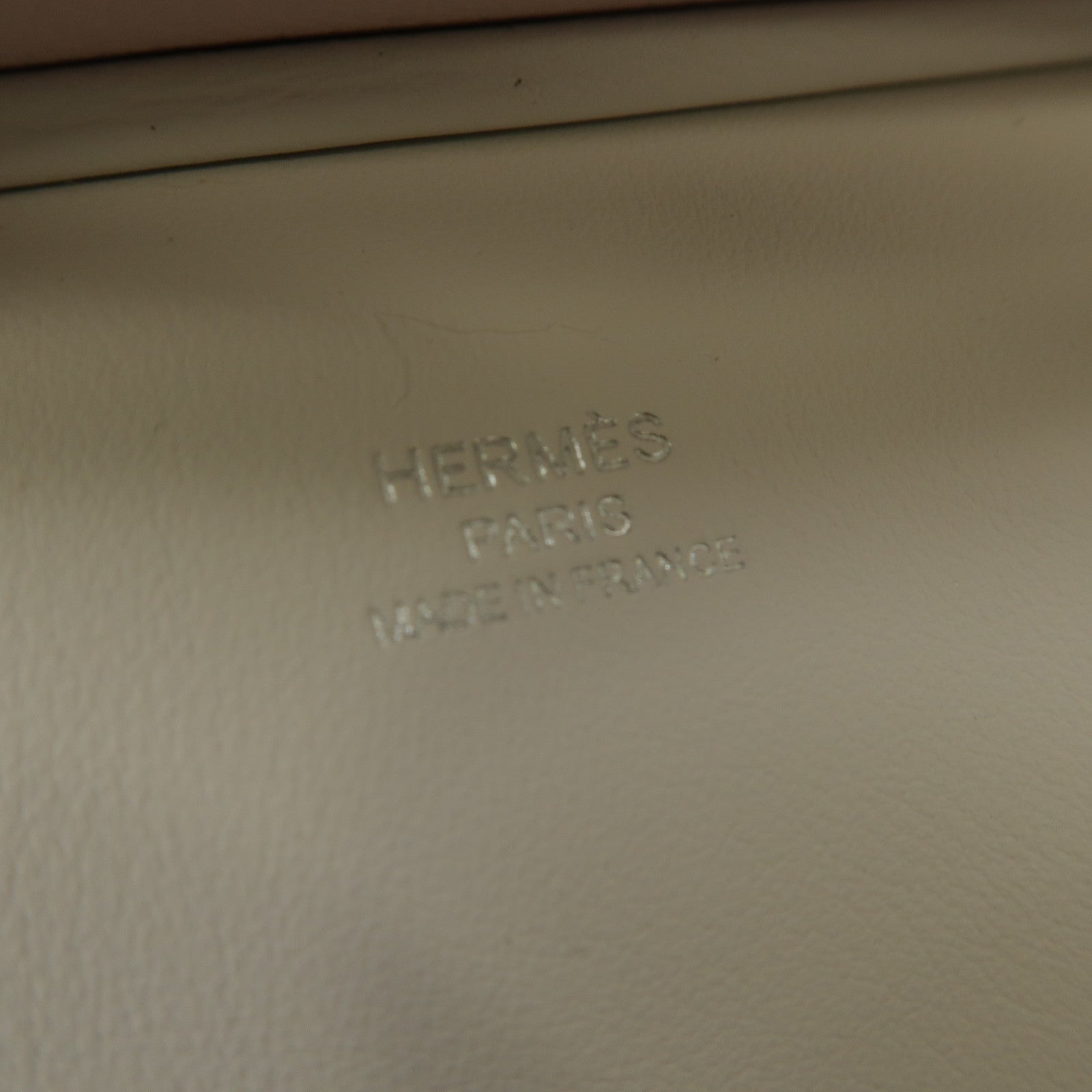 HERMES Evercolor皮革Jypsiere Mini銀扣肩背袋淡紫色