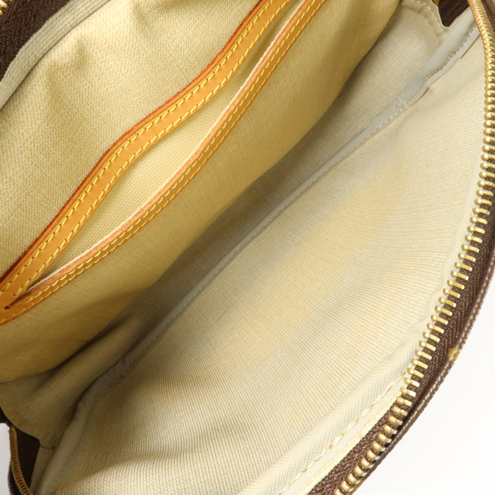 LOUIS VUITTON Monogram Reporter PM金扣肩背袋棕色