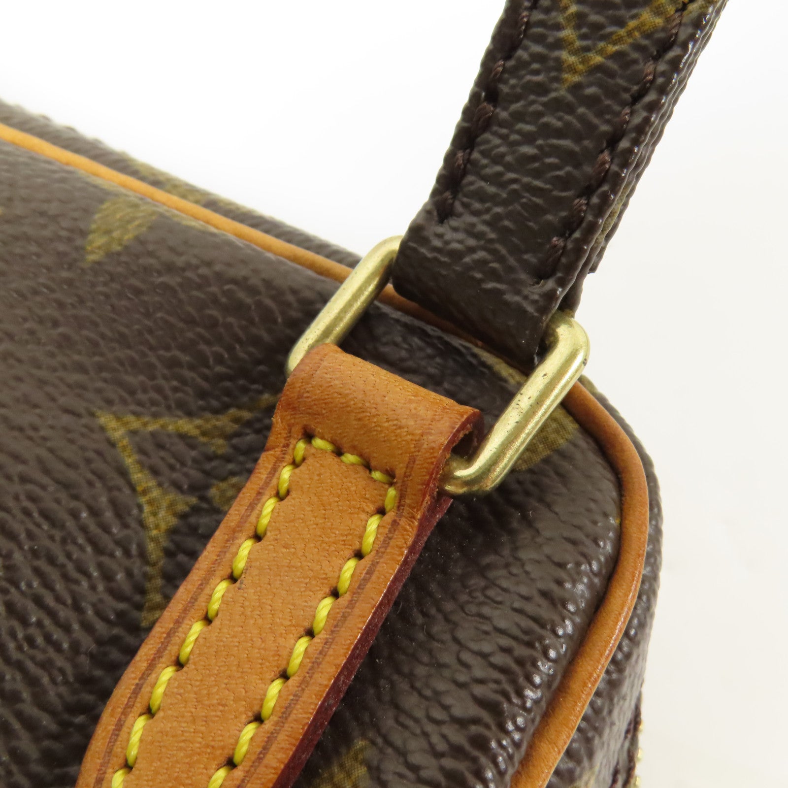 LOUIS VUITTON Monogram Marly Bandouliere金扣肩背袋棕色