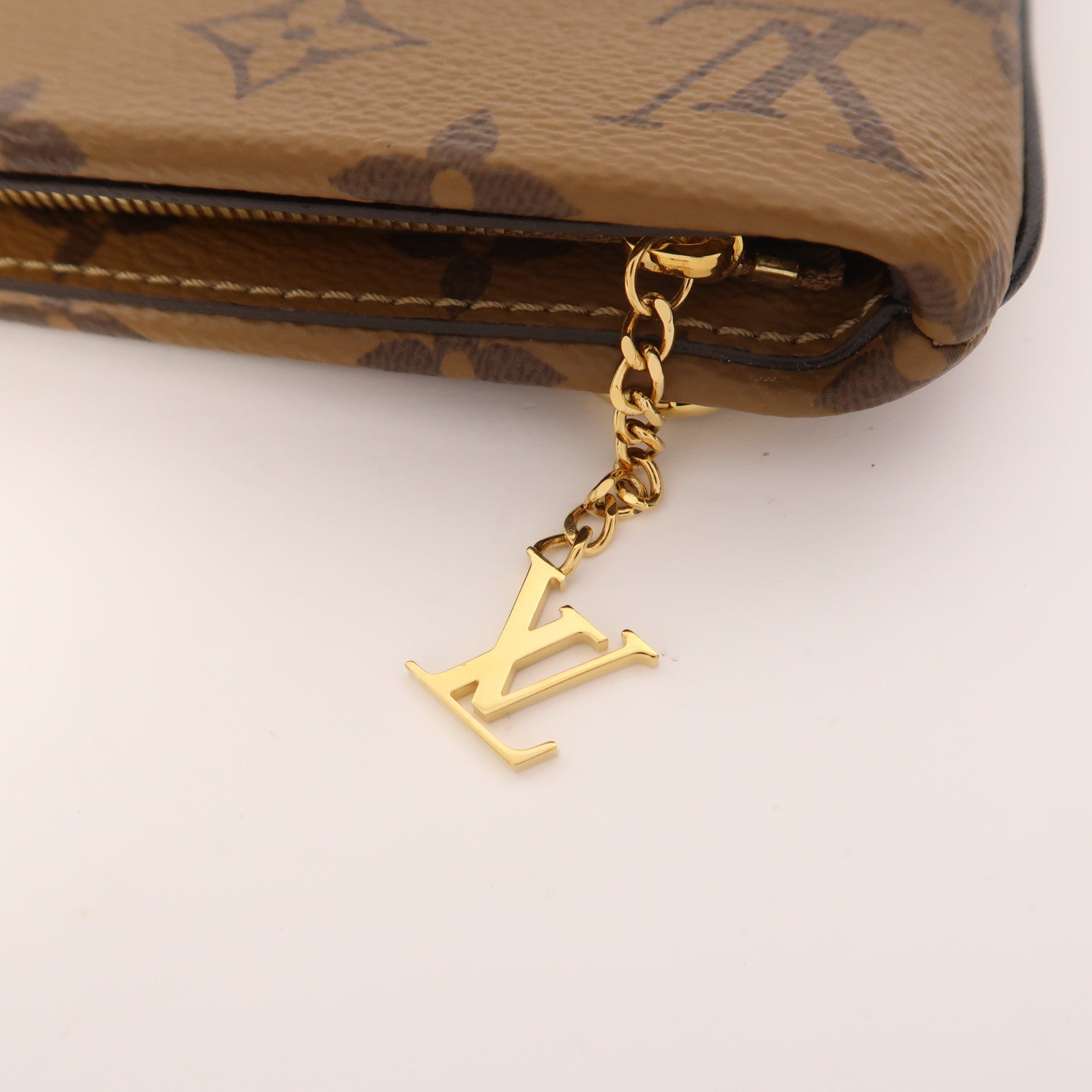 LOUIS VUITTON Monogram/Monogram Reverse Pochette LV 3金扣肩背袋