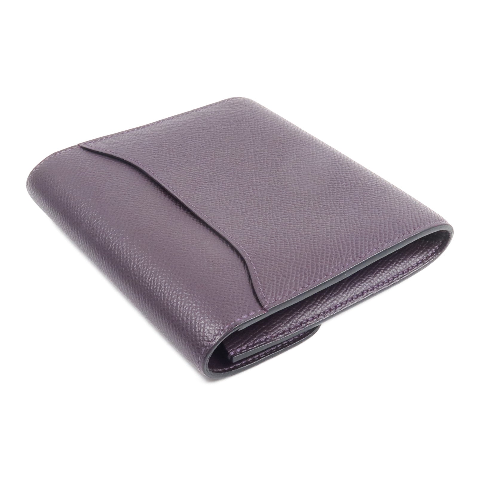 HERMES Epsom皮革Constance Wallet錢包Raisin