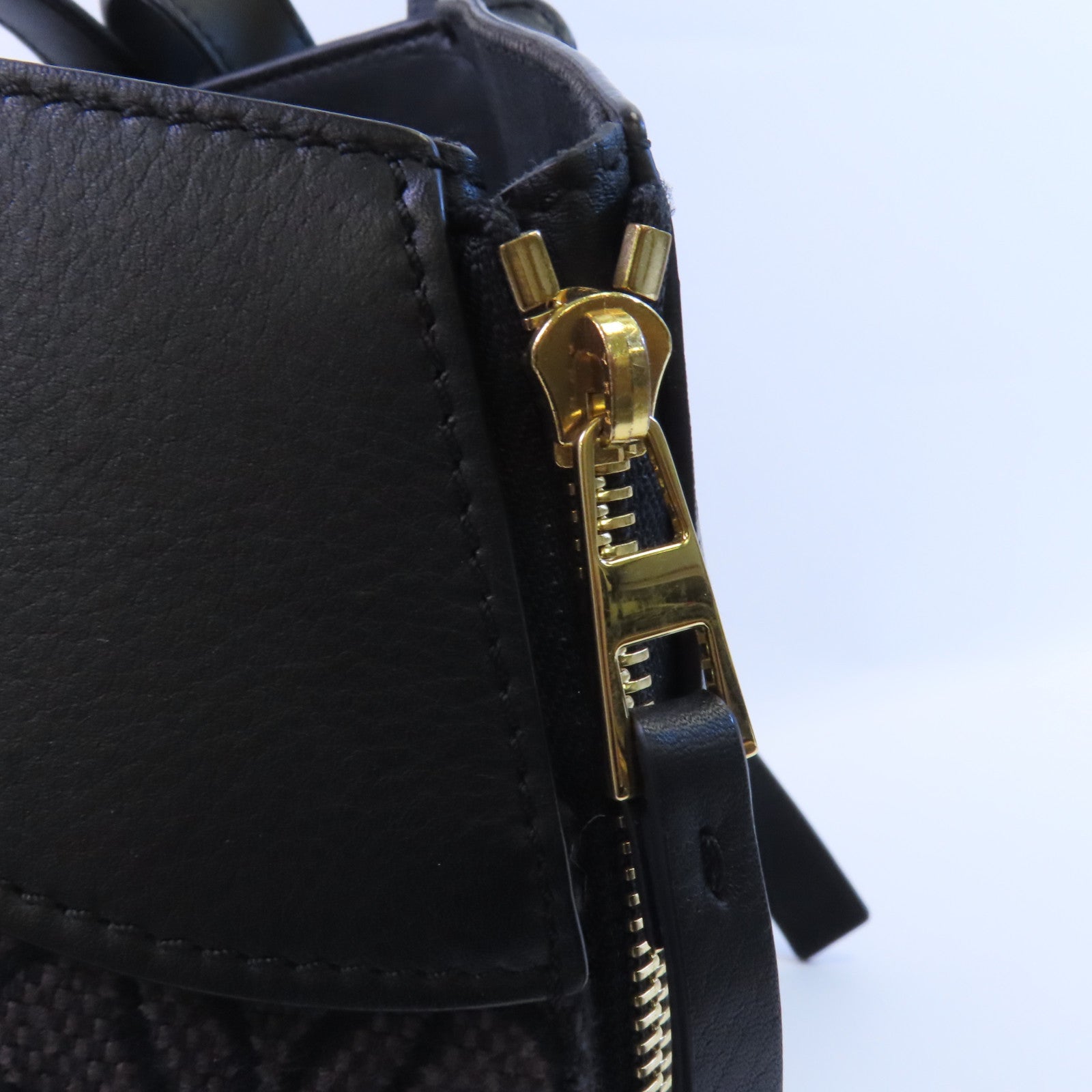 LOEWE 帆布/牛皮皮革Hammock Medium金扣手挽肩背兩用袋