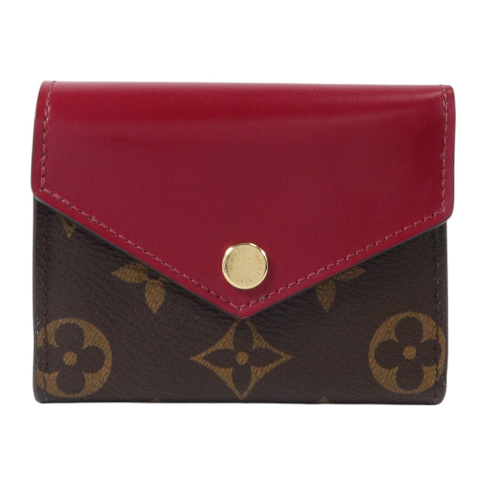 LOUIS VUITTON Monogram Fuchsia Zoe Wallet金扣錢包