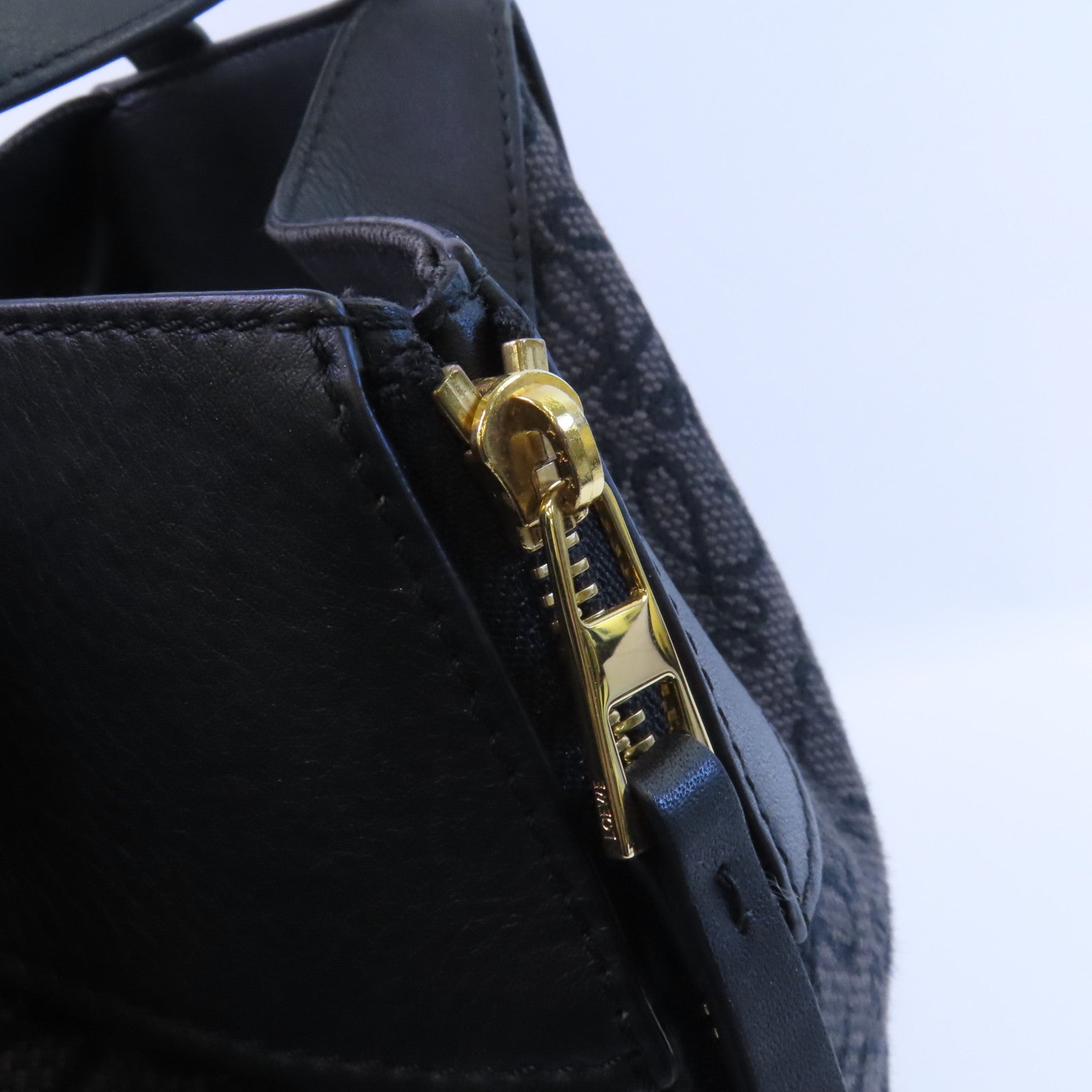 LOEWE 帆布/牛皮皮革Hammock Medium金扣手挽肩背兩用袋