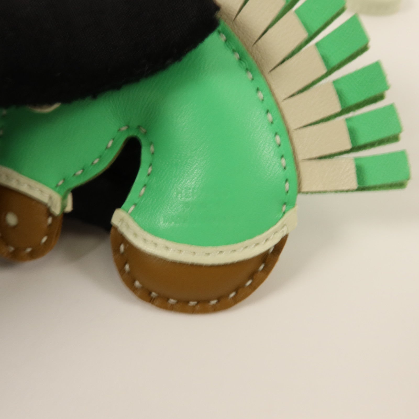 HERMES Milo皮革Geegee Camail掛飾Vert Comics/Vert Fizz/Chartreuse