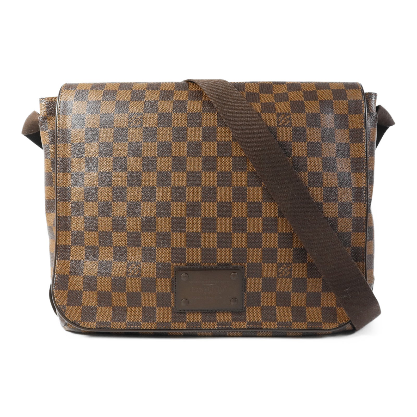 LOUIS VUITTON Damier Brooklyn GM金扣肩背袋