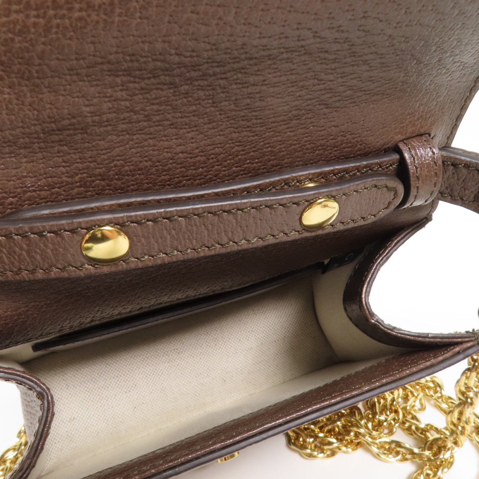 GUCCI 塗層帆布/牛皮皮革Ophidia Mini Top Handle Bag金扣手挽肩背兩用袋