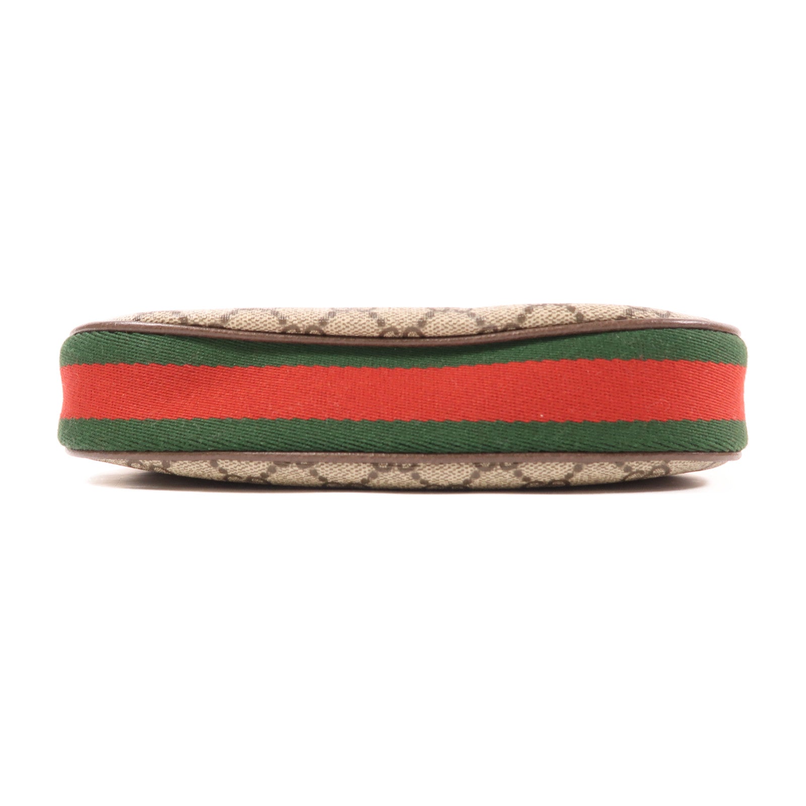 GUCCI 塗層帆布GG Supreme Shoulder Bag銀扣肩背袋