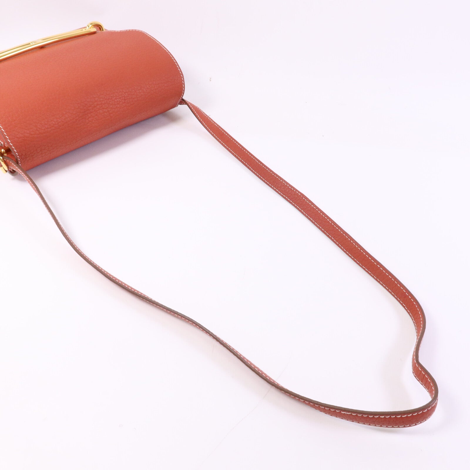 HERMES Clemence皮革 Roulis 23金扣肩背袋