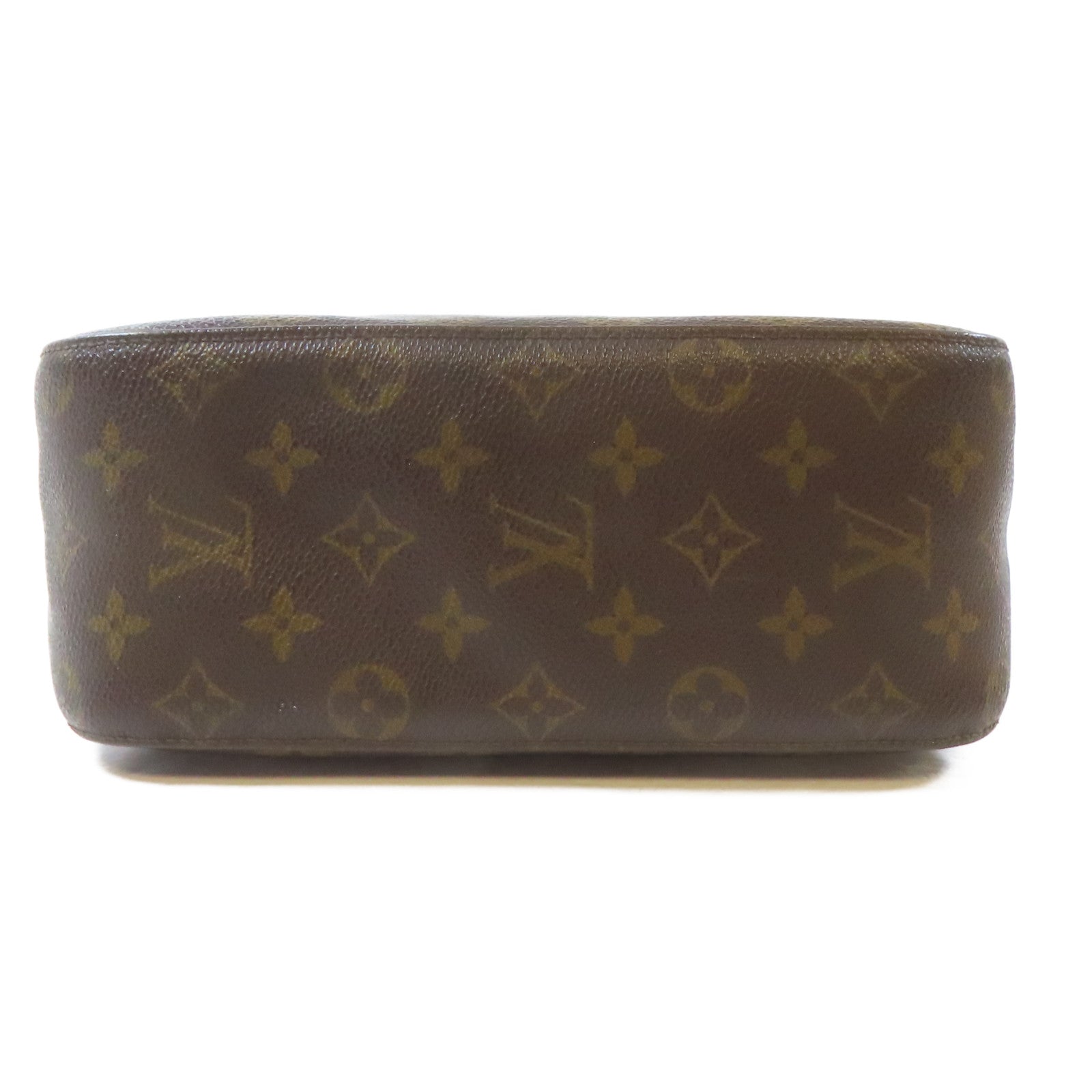 LOUIS VUITTON Monogram Looping MM金扣肩背袋啡色