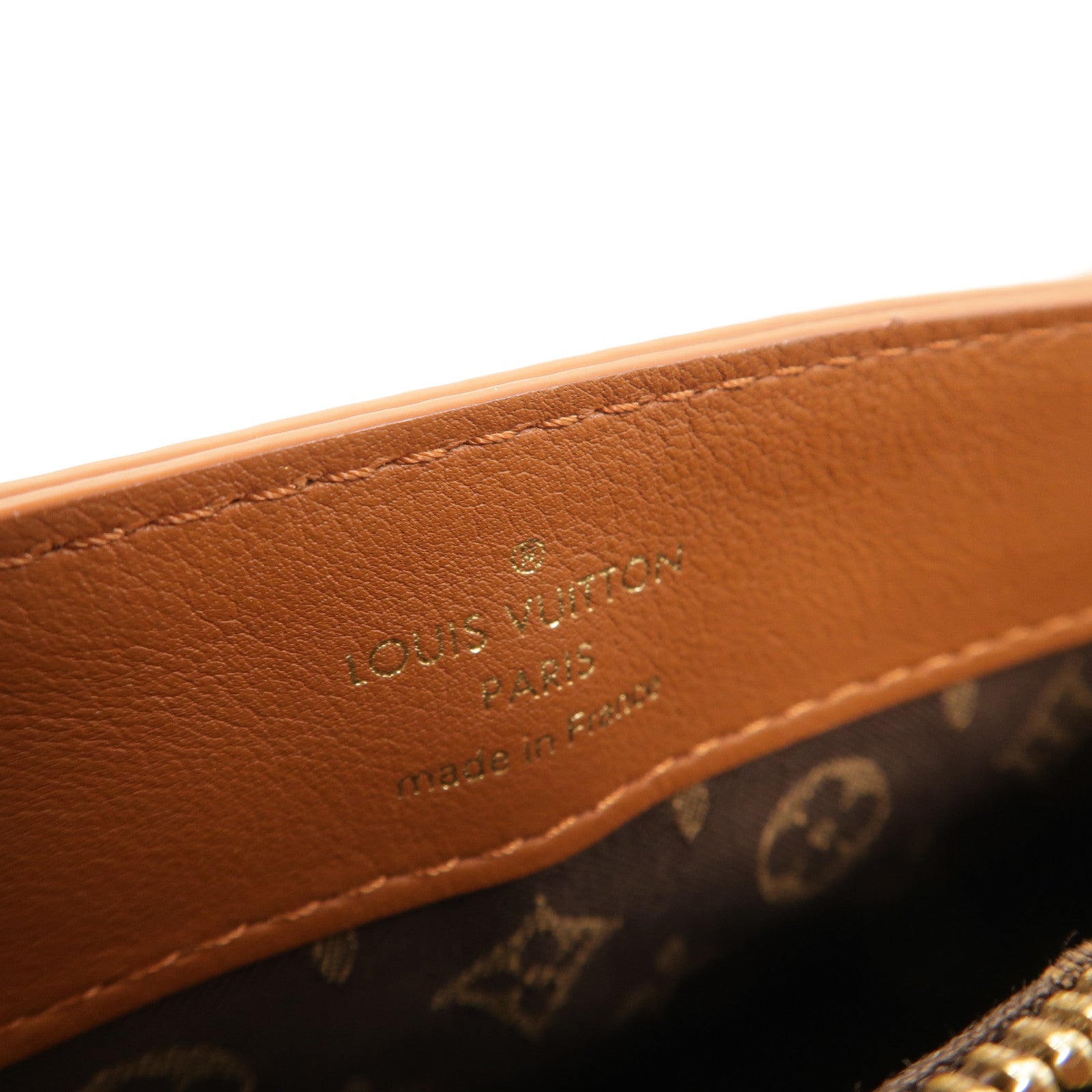 LOUIS VUITTON 牛皮皮革Dauphine Soft MM鏈帶手挽肩背兩用袋