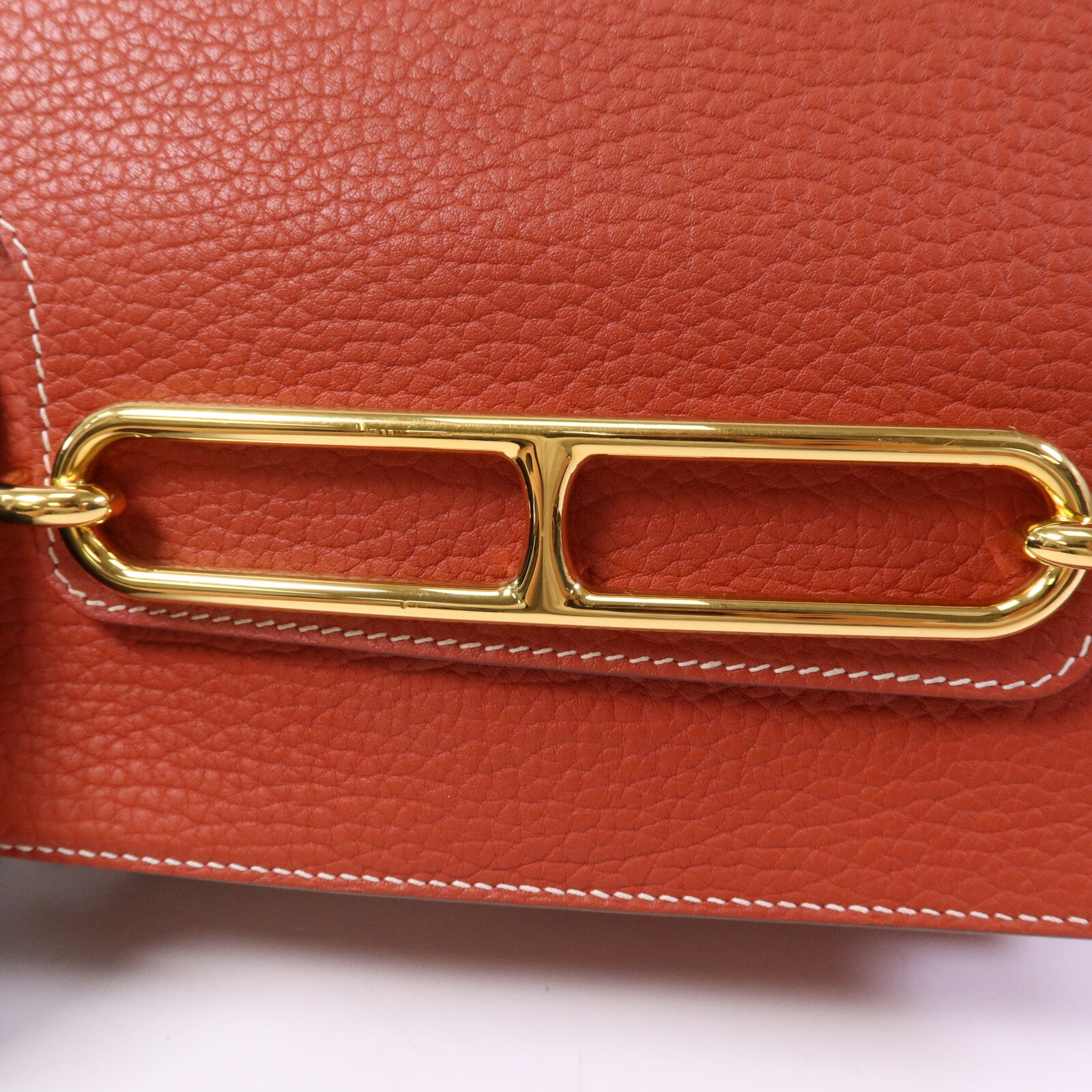 HERMES Clemence皮革 Roulis 23金扣肩背袋