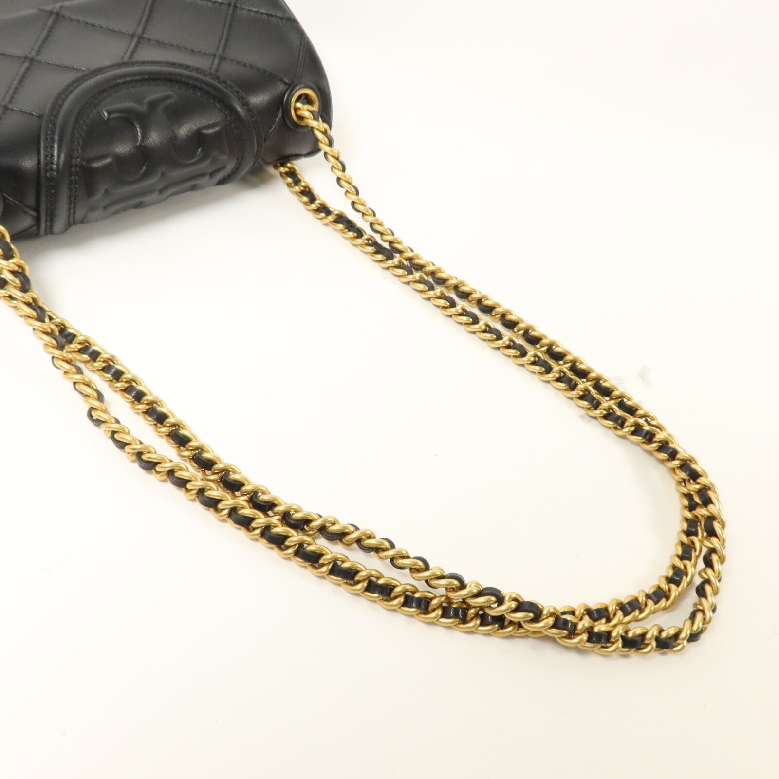 Tory Burch 牛皮皮革Fleming鏈帶肩背袋