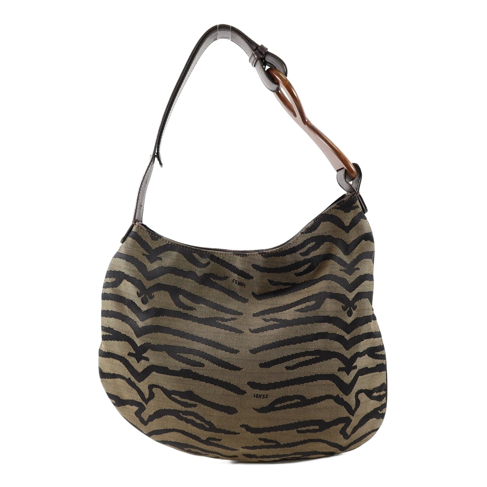 FENDI 帆布Oyster Bag肩背袋
