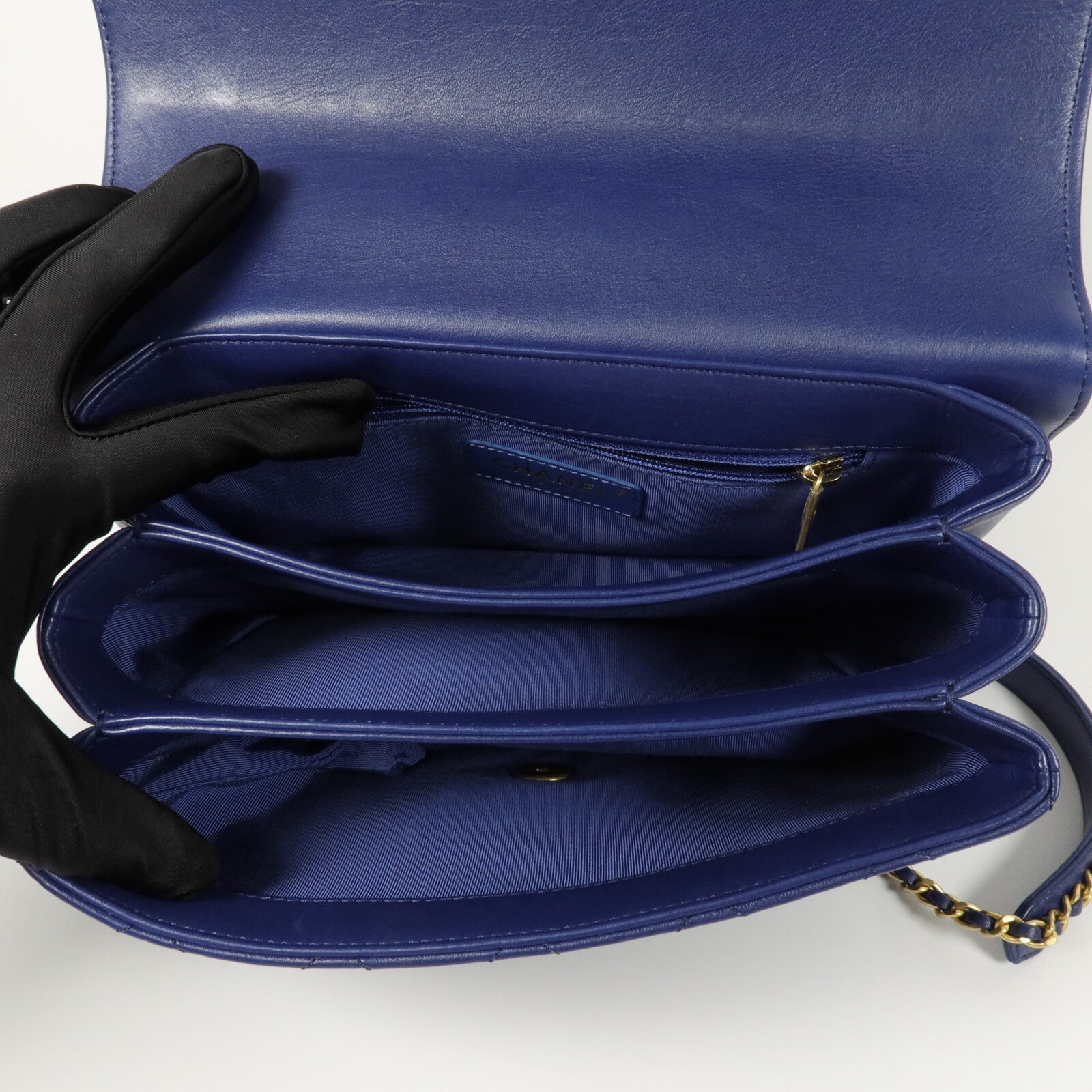 CHANEL 牛皮皮革Shoulder Bag鏈帶手挽肩背兩用袋