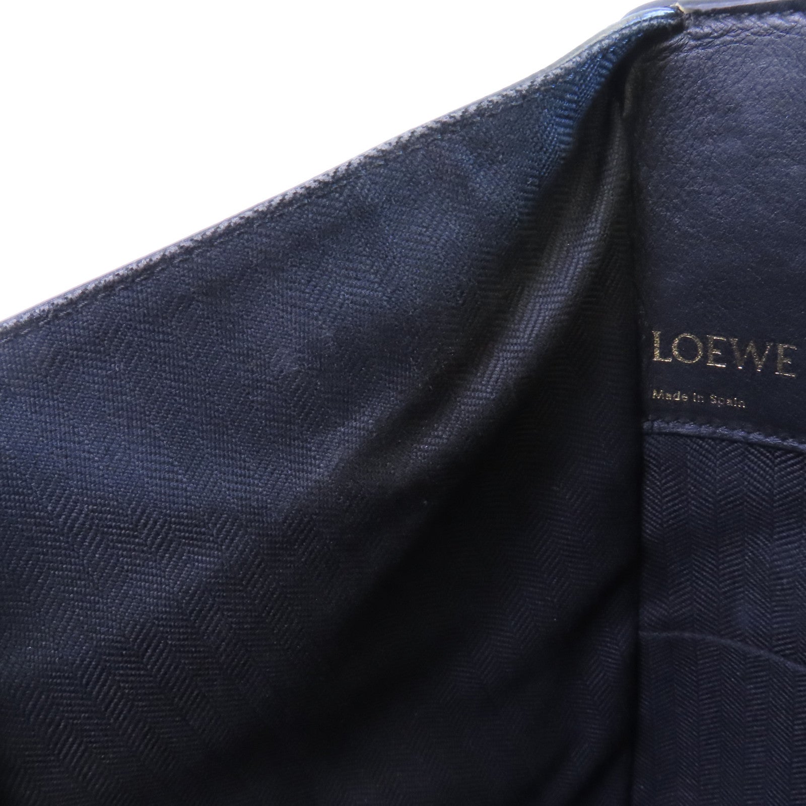 LOEWE 帆布/牛皮皮革Hammock Medium金扣手挽肩背兩用袋