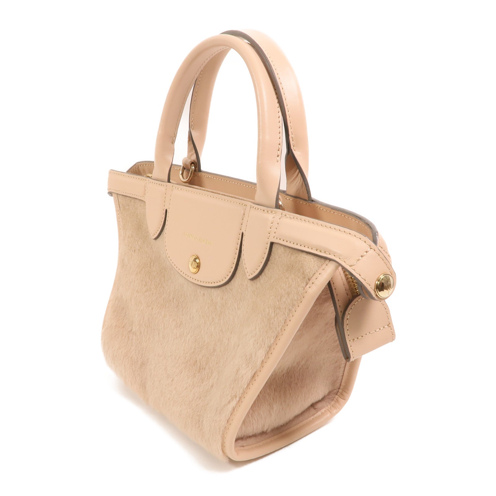 Longchamp 牛皮皮革2 Way Shoulder Bag金扣手挽肩背兩用袋