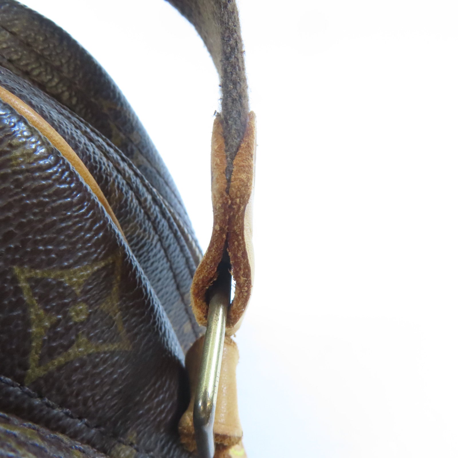 LOUIS VUITTON Monogram Reporter PM金扣肩背袋啡色
