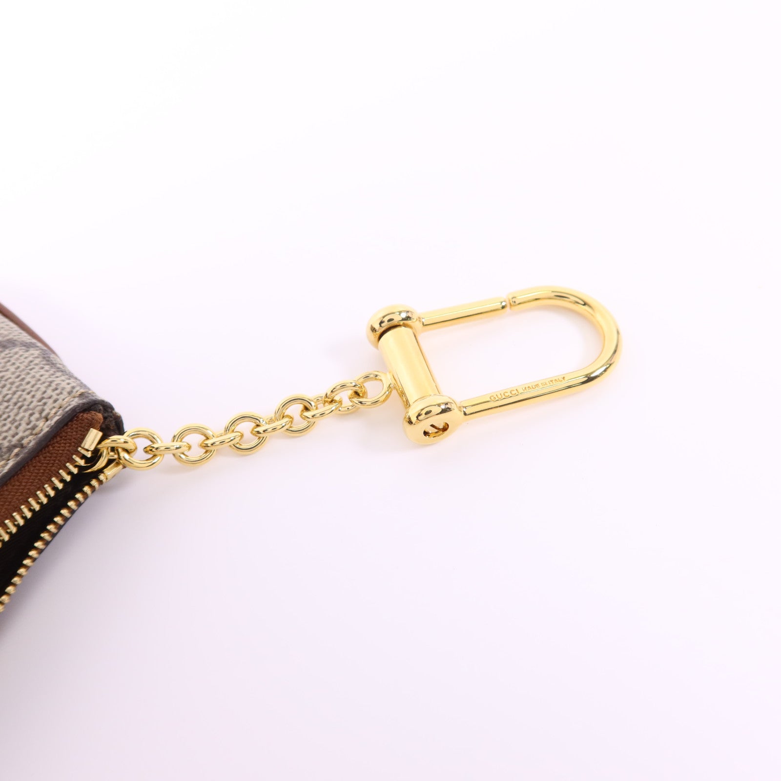 GUCCI 塗層帆布Coin Case金扣零錢包