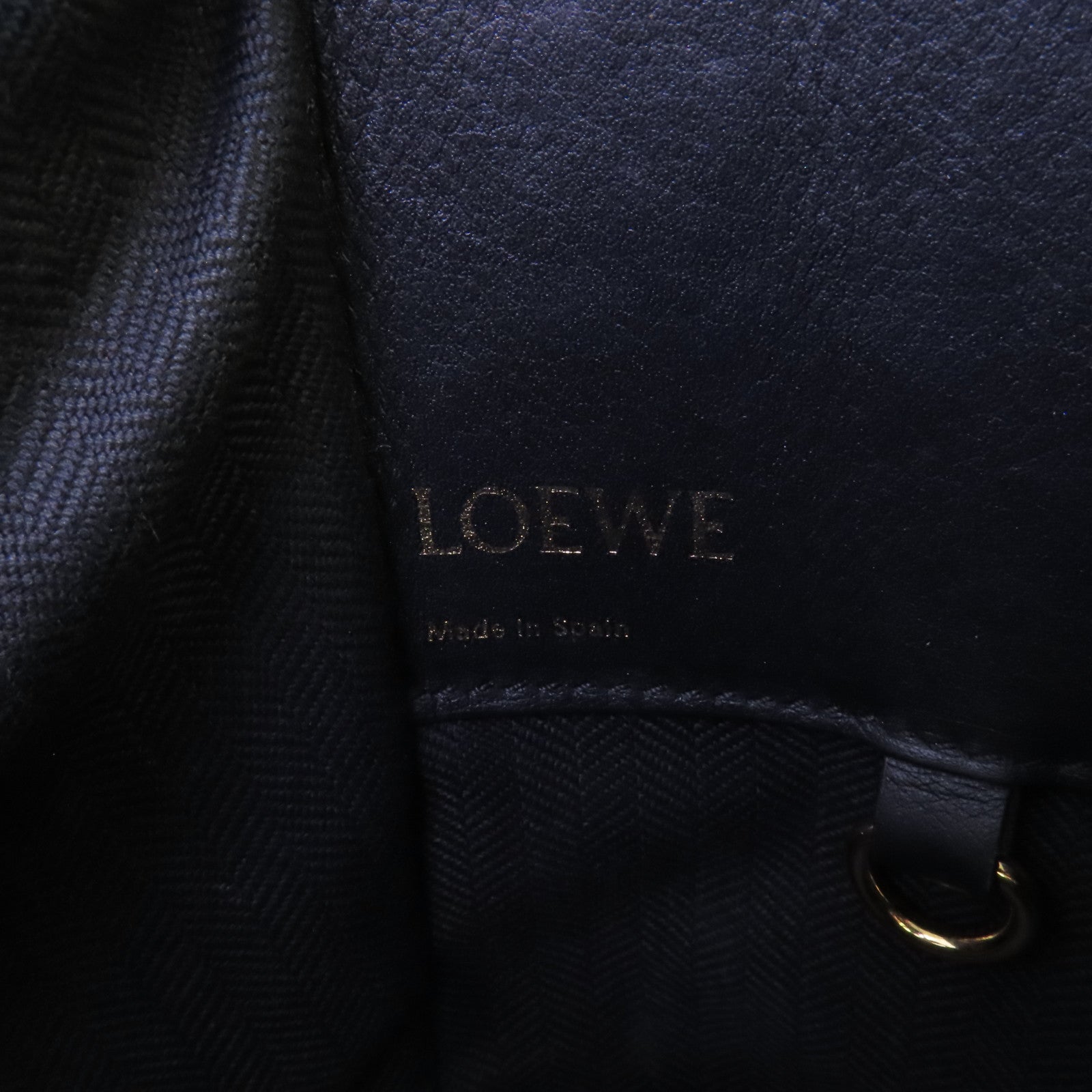 LOEWE 帆布/牛皮皮革Hammock Medium金扣手挽肩背兩用袋