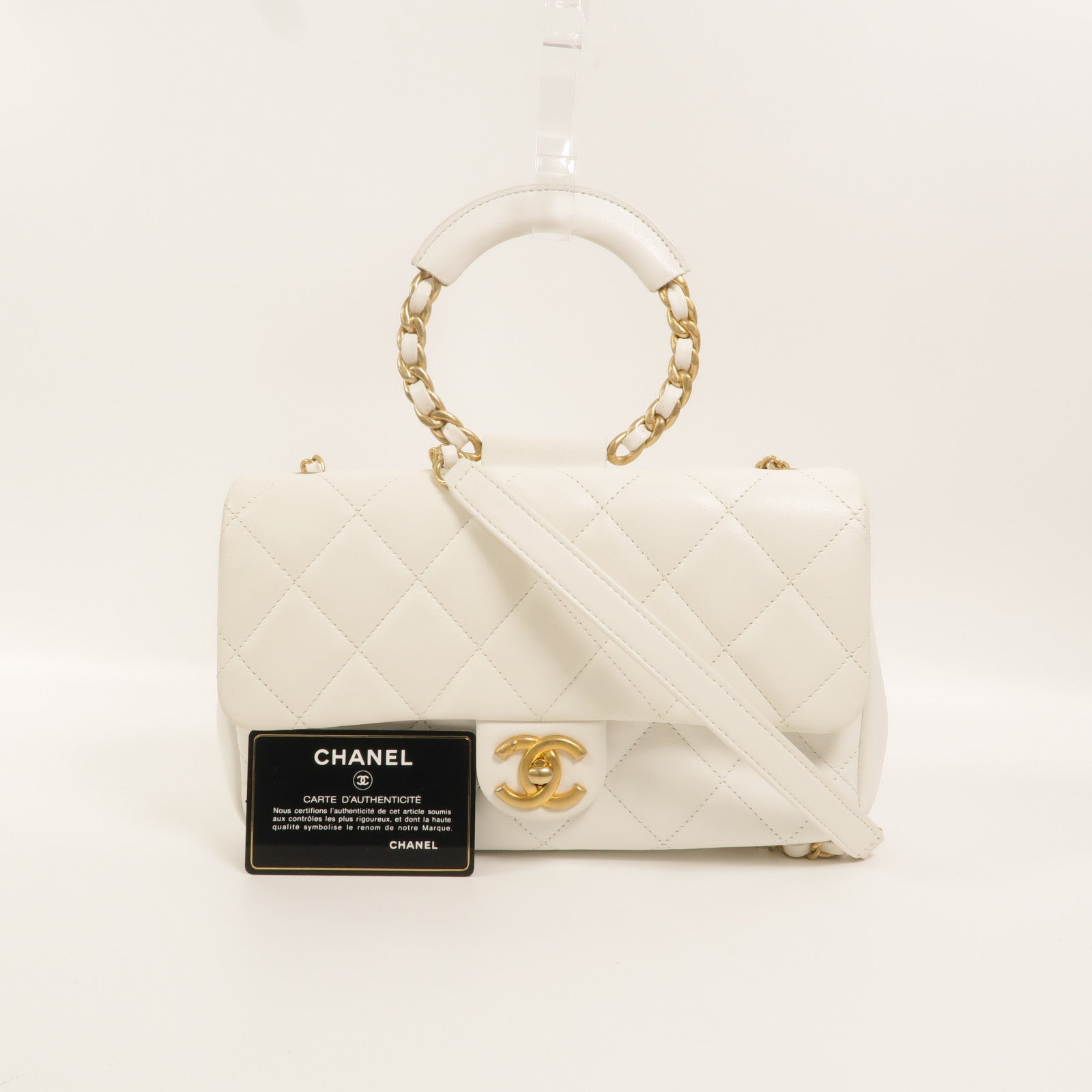CHANEL 【激減優惠】牛皮皮革In The Loop Medium Flap Bag鏈帶手挽肩背兩用袋