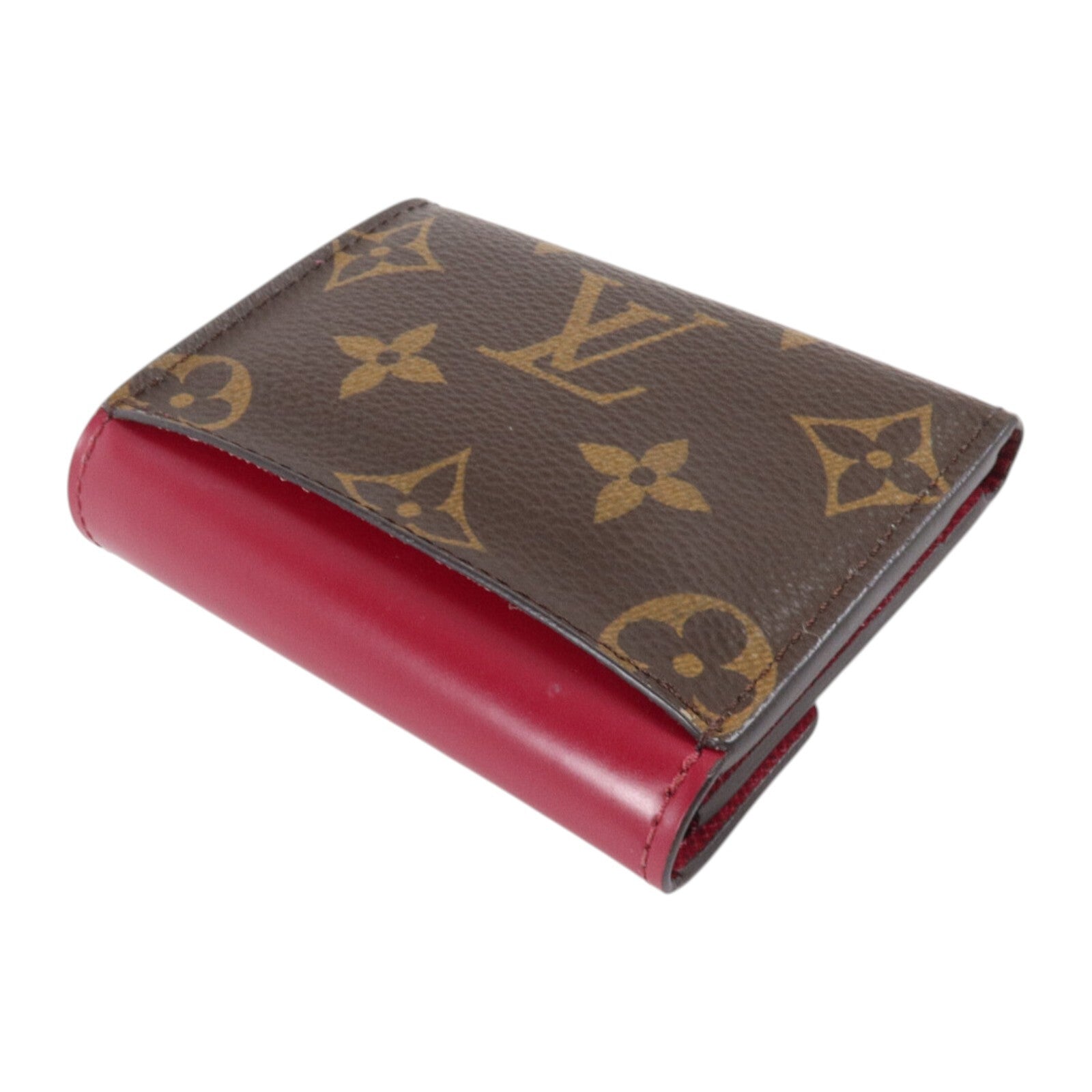 LOUIS VUITTON Monogram Fuchsia Zoe Wallet金扣錢包
