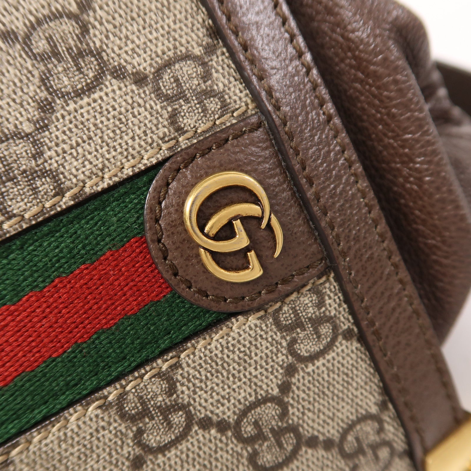 GUCCI 塗層帆布Ophidia Bucket Bag金扣手挽肩背兩用袋
