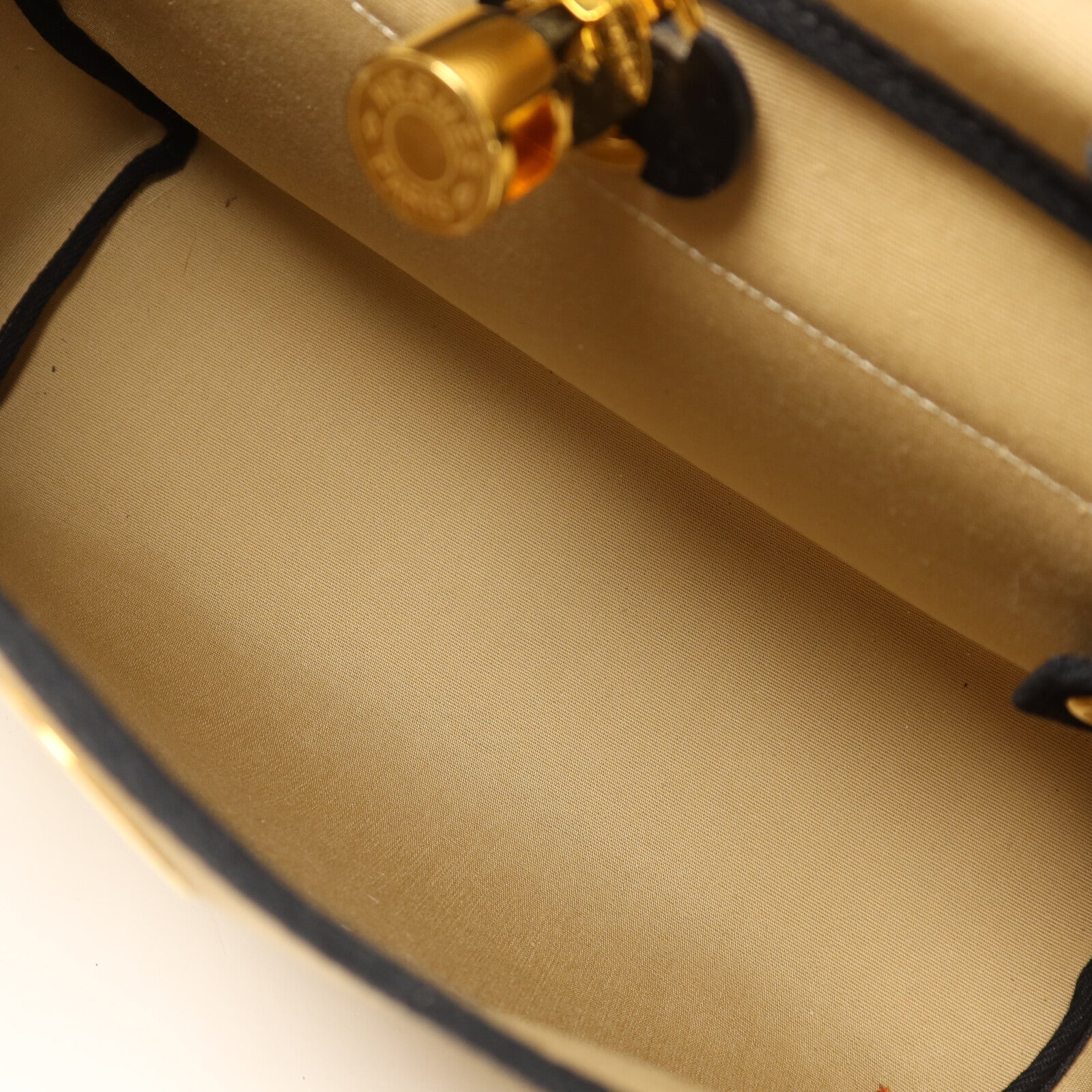 HERMES 帆布Herbag PM手挽肩背兩用袋Trench/Noir