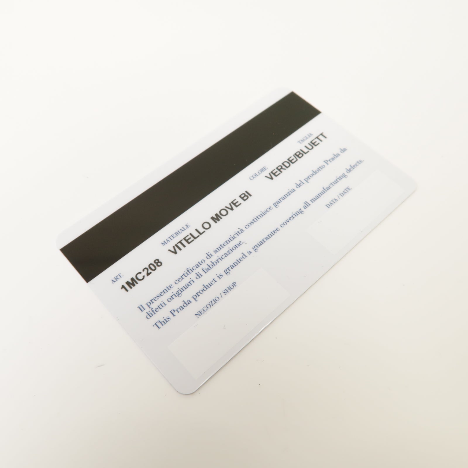 PRADA 皮革Card Case金扣卡片套綠色