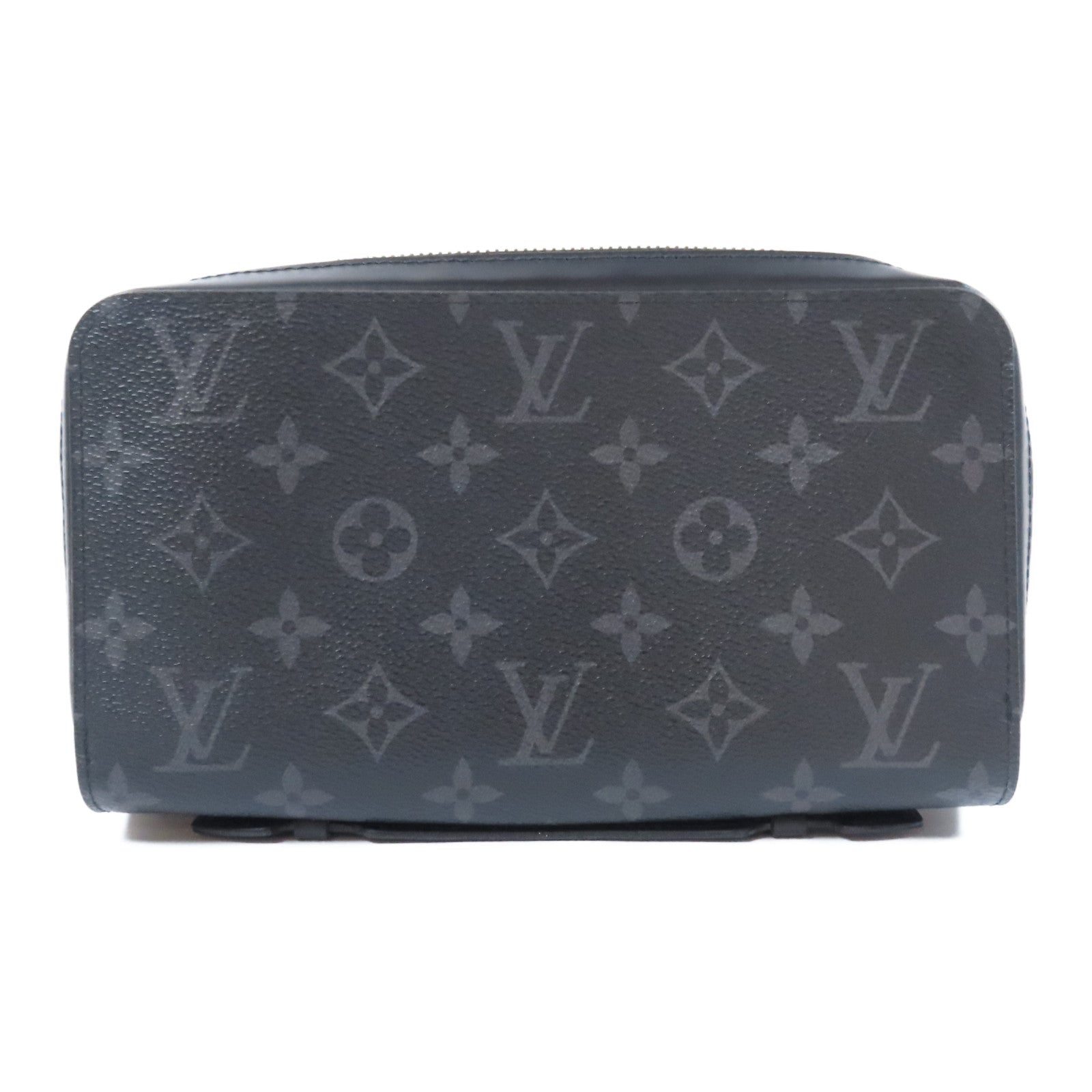 LOUIS VUITTON 【激減優惠】Monogram Eclipse Zippy XL Wallet銀扣手拿包/錢包黑色