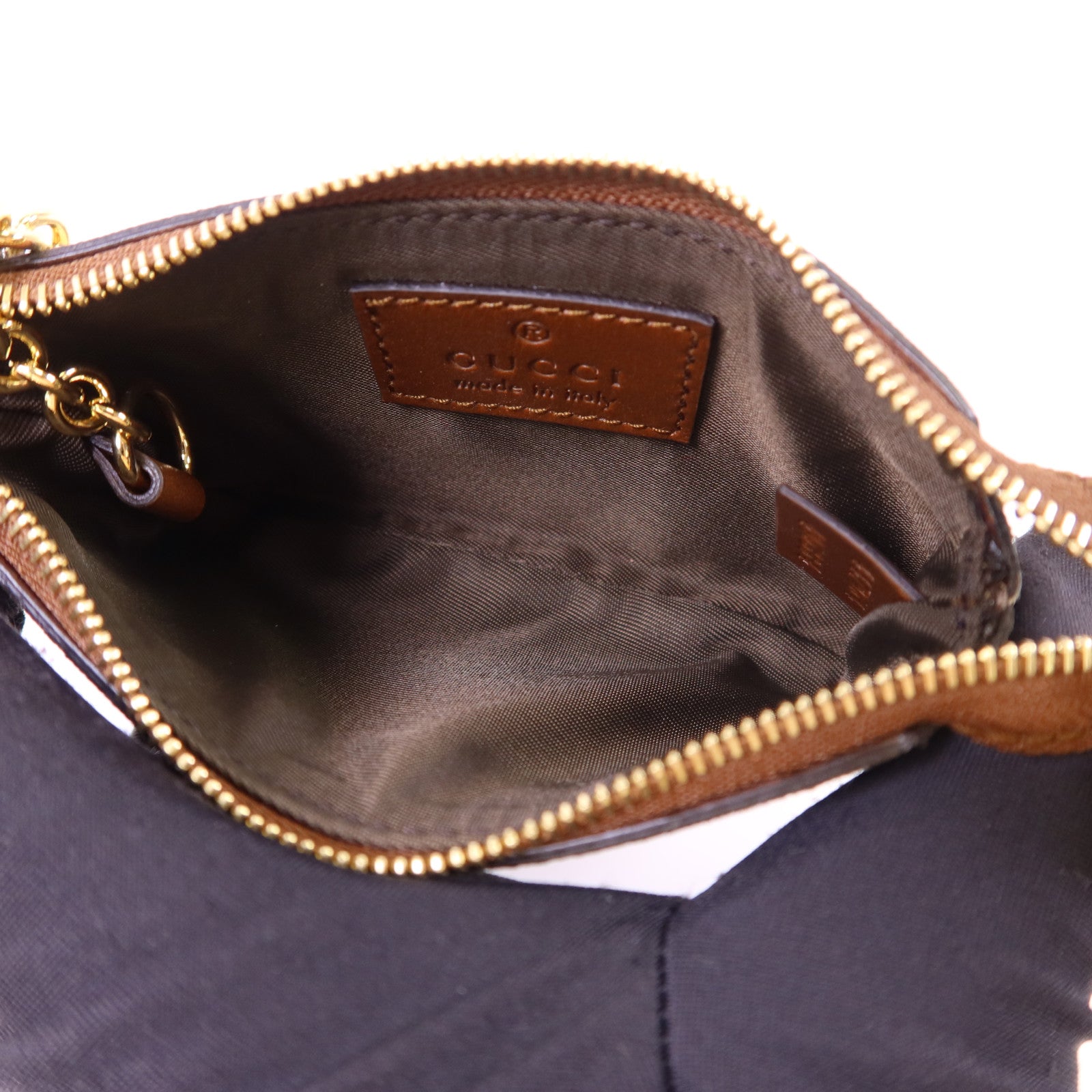 GUCCI 塗層帆布Coin Case金扣零錢包