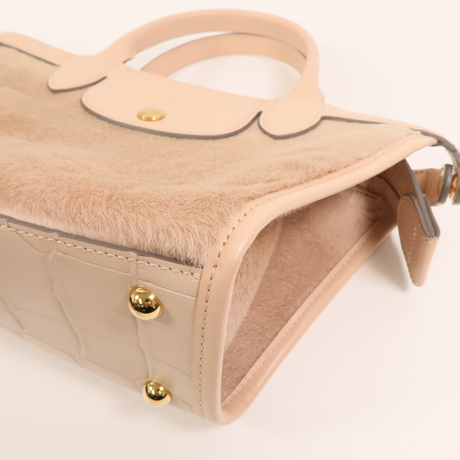 Longchamp 牛皮皮革2 Way Shoulder Bag金扣手挽肩背兩用袋