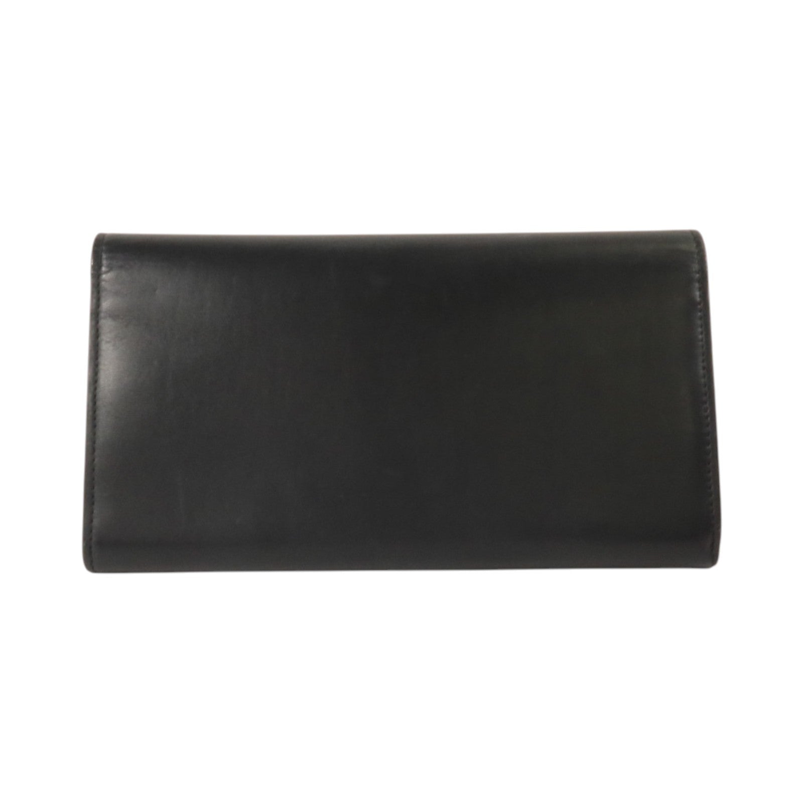 SAINT LAURENT 牛皮皮革Long Wallet銀扣長錢包