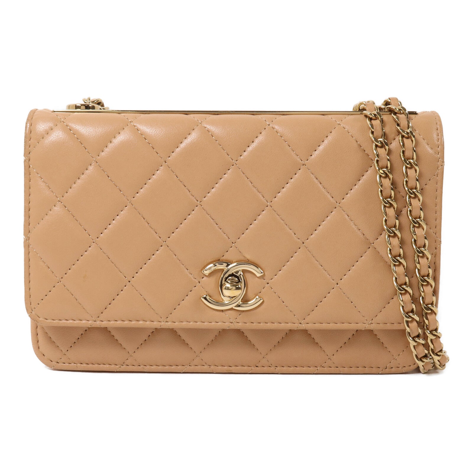 CHANEL 羊皮皮革Trendy Wallet On Chain鏈帶肩背袋