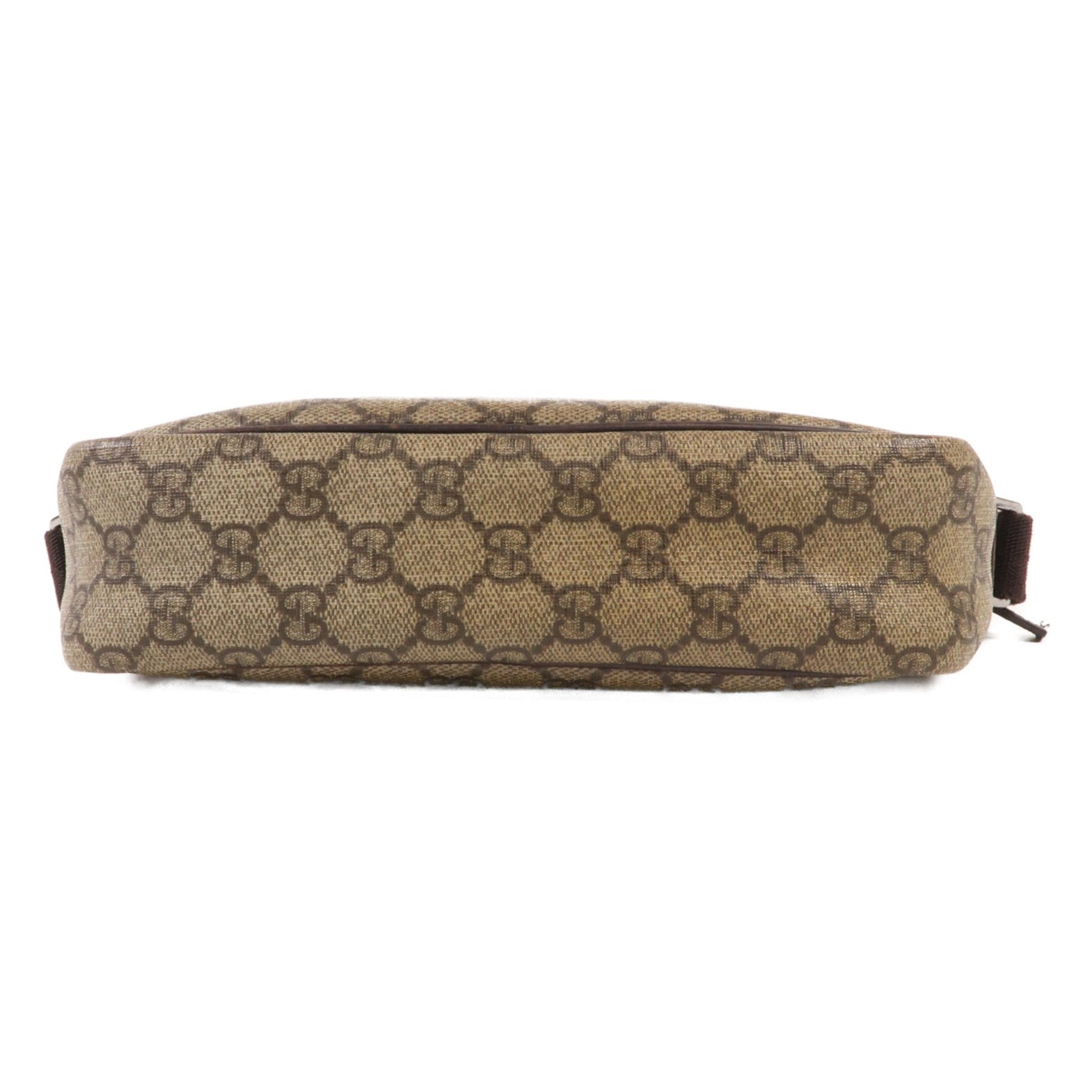 GUCCI 塗層帆布Shoulder Bag銀扣肩背袋