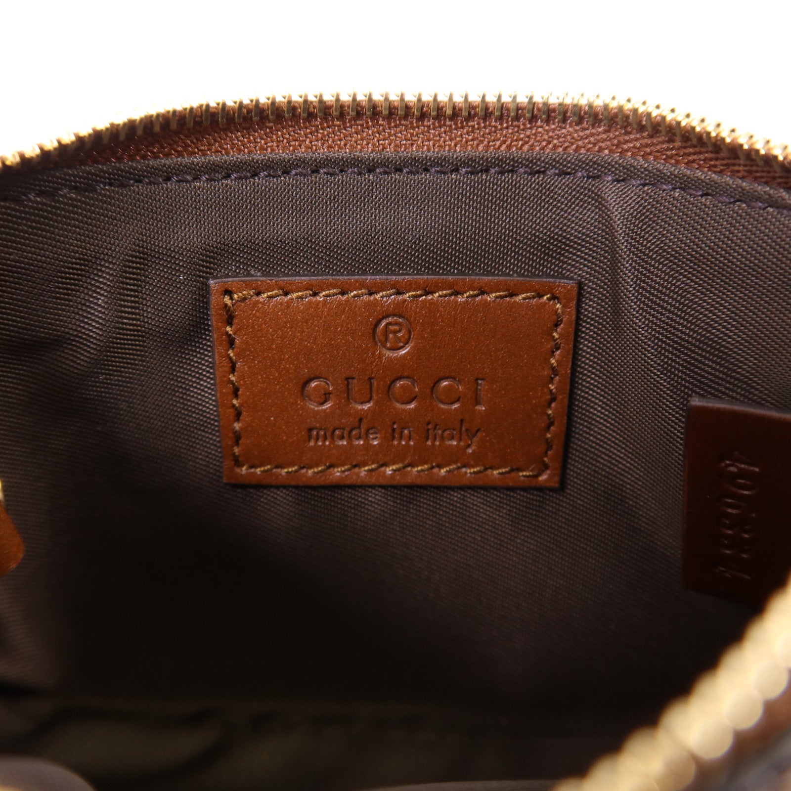 GUCCI 塗層帆布Coin Case金扣零錢包