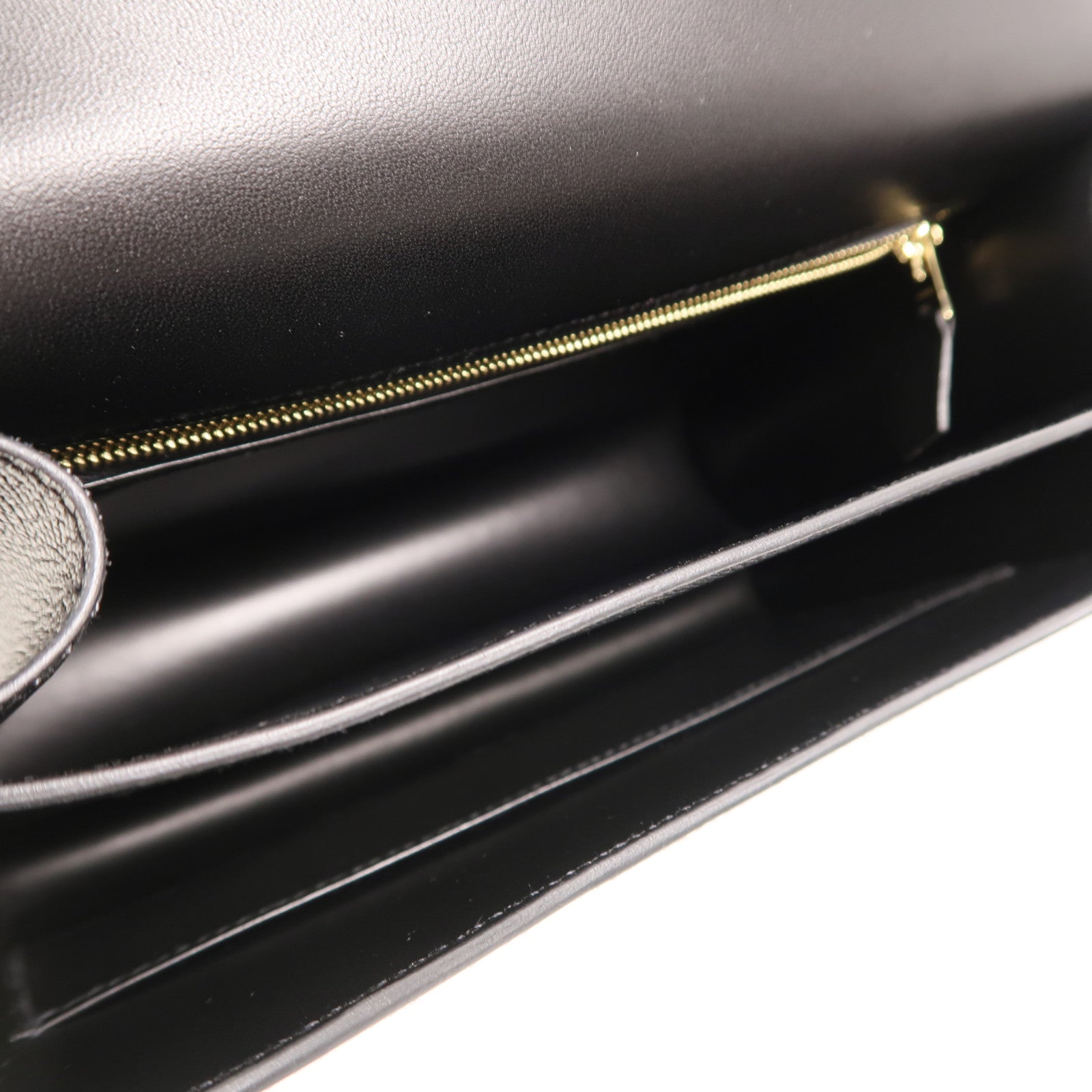 HERMES Epsom皮革Constance 24肩背袋Noir