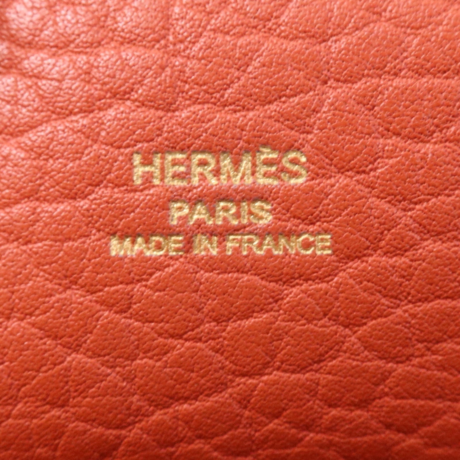 HERMES Clemence皮革 Roulis 23金扣肩背袋
