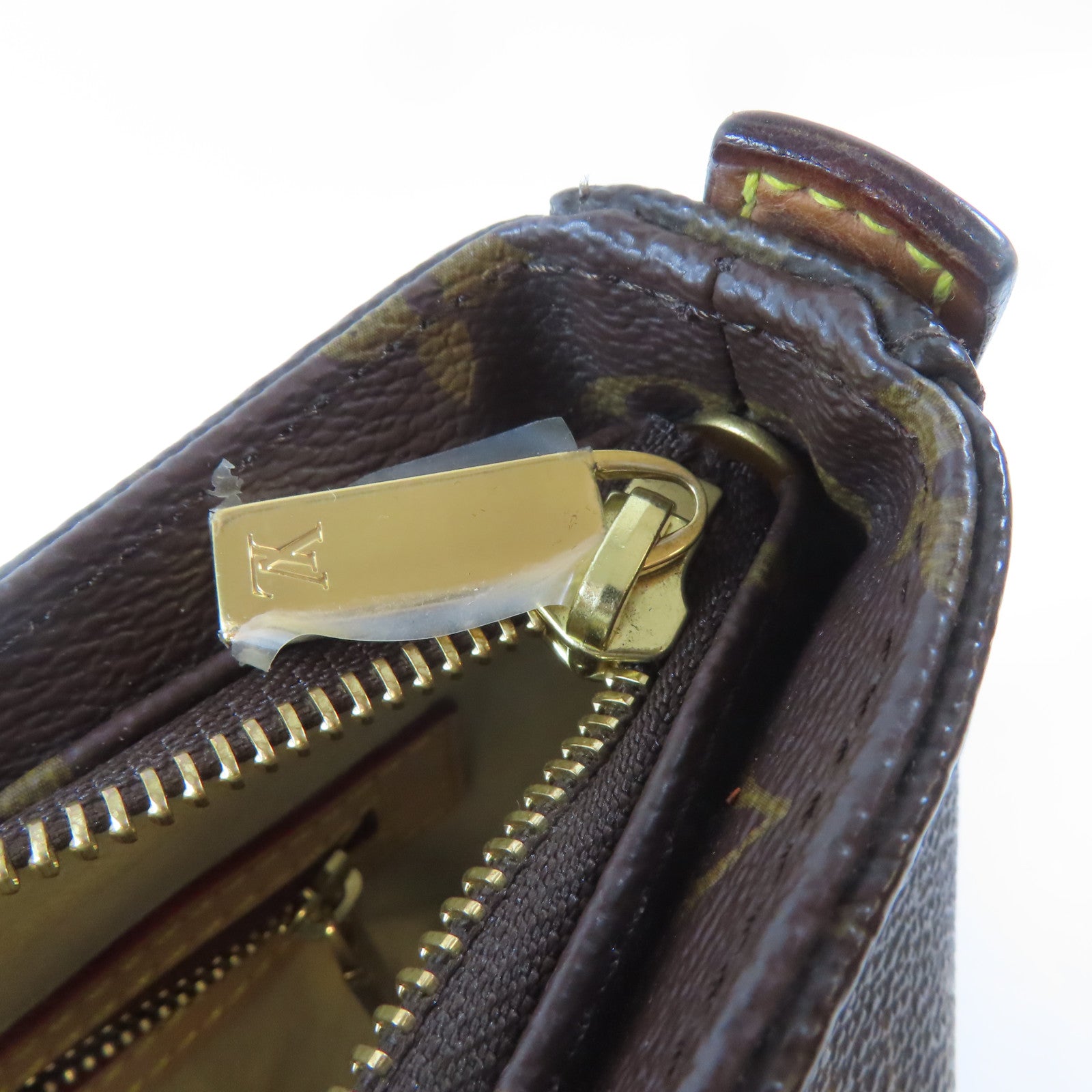 LOUIS VUITTON Monogram Looping MM金扣肩背袋啡色